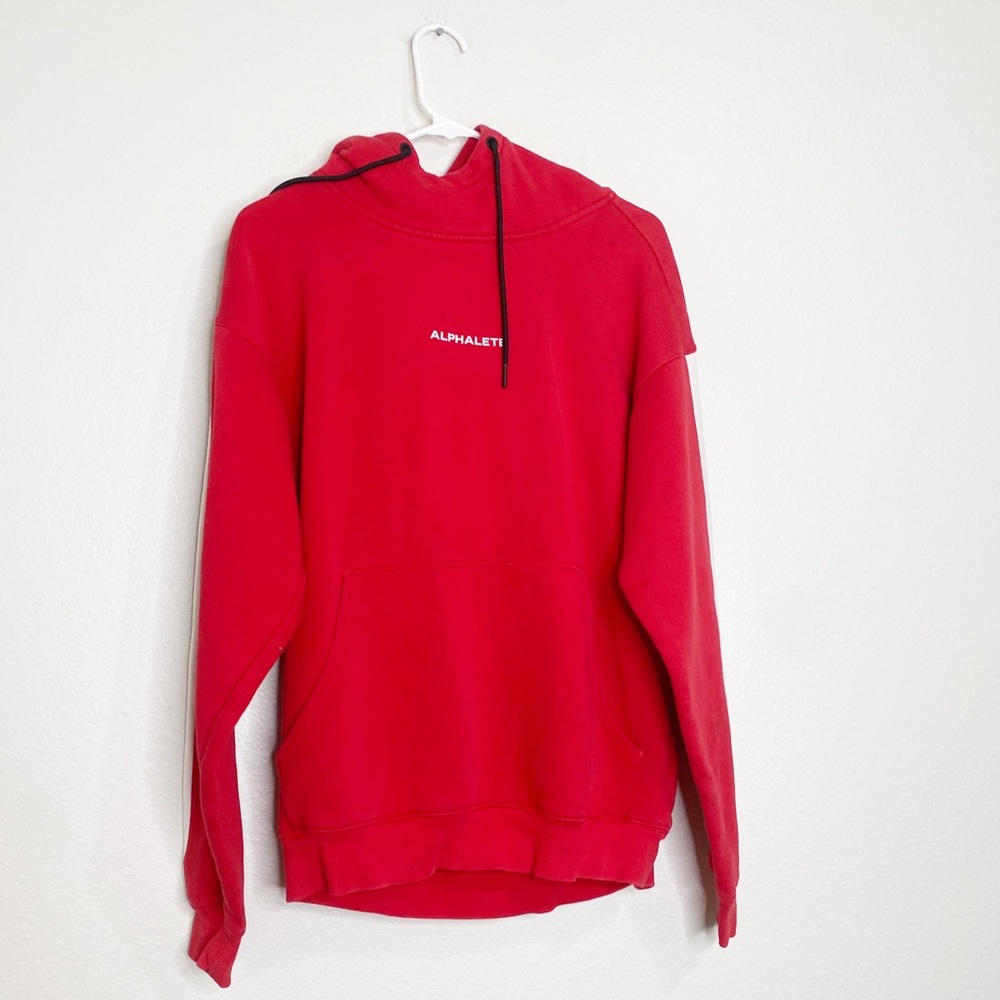 Alphalete red pullover hoodie size medium